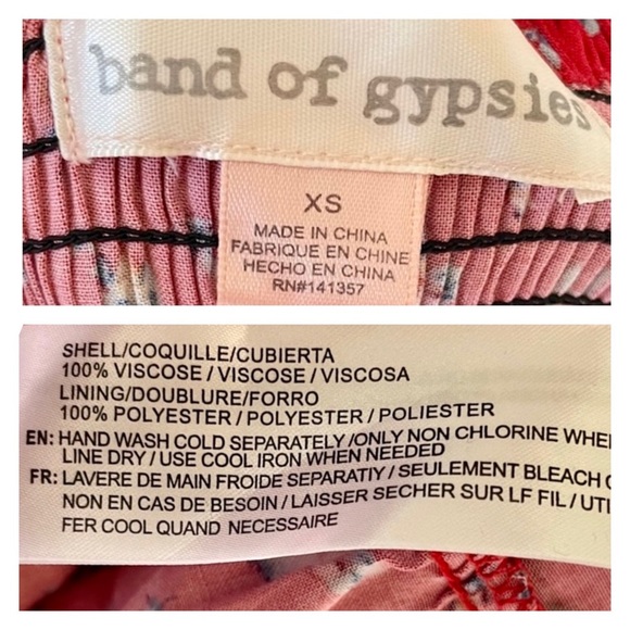 Band Of Gypsies Floral Tiered Midaxi Dress XS - Picture 11 of 12